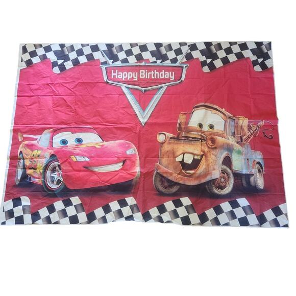 Disney Cars Birthday Back drop - Picture 1 of 2